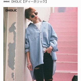 ディーホリック(dholic)のdholic ツーポケットデニムシャツ(シャツ/ブラウス(長袖/七分))