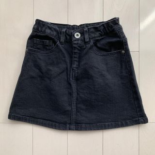 ザラキッズ(ZARA KIDS)のZARAガールズ☆デニムスカート ブラック116センチ(スカート)