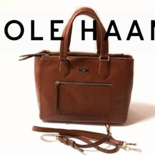 コールハーン(Cole Haan)の未使用！コールハーン 高級オールレザー トートバッグ ショルダーバッグ鞄e868(ショルダーバッグ)