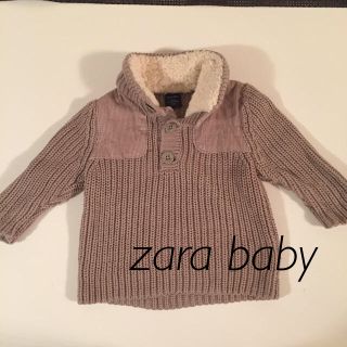 ザラキッズ(ZARA KIDS)の襟ボア ニット(ニット/セーター)