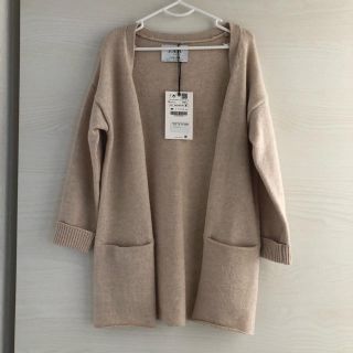 ザラキッズ(ZARA KIDS)のzara ベージュカーディガン(カーディガン)