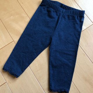 ベビーギャップ(babyGAP)のタグなし未使用。baby gap＊デニム風スパッツ 定番くまちゃん刺繍(パンツ)