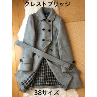 バーバリーブルーレーベル(BURBERRY BLUE LABEL)の超美品本物ブルーレーベルクレストブリッジ高級ウールコート♫お買い得品(その他)