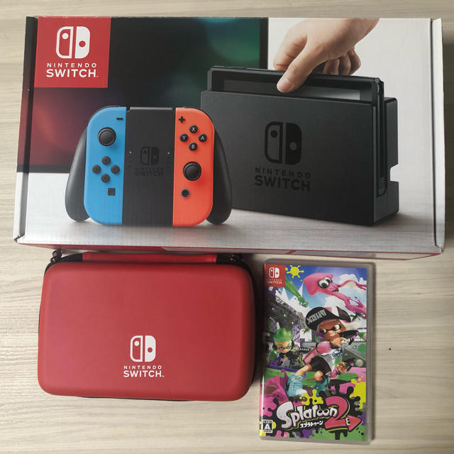 任天堂Switch 本体 ケース スプラトゥーン2  Joy-Con難あり