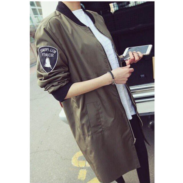 ⭐︎ゆかり様⭐︎ＭAー1 ロング丈　コート　ミニタリー レディースのジャケット/アウター(ロングコート)の商品写真