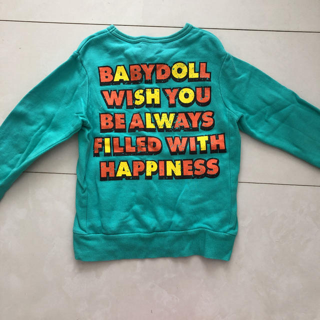 BABYDOLL(ベビードール)のBABYDOLL トレーナー120 キッズ/ベビー/マタニティのキッズ服男の子用(90cm~)(Tシャツ/カットソー)の商品写真