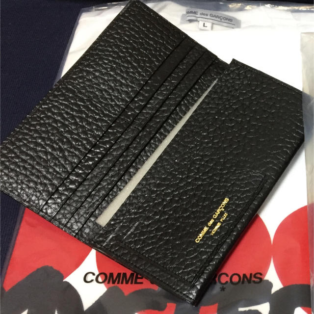 COMME des GARCONS(コムデギャルソン)のコムデギャルソン 黒革 長財布 新品 メンズのファッション小物(長財布)の商品写真