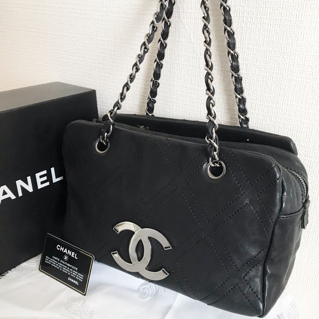 美品♡シャネル CHANEL ワイルドステッチ デカココ ショルダーバッグ