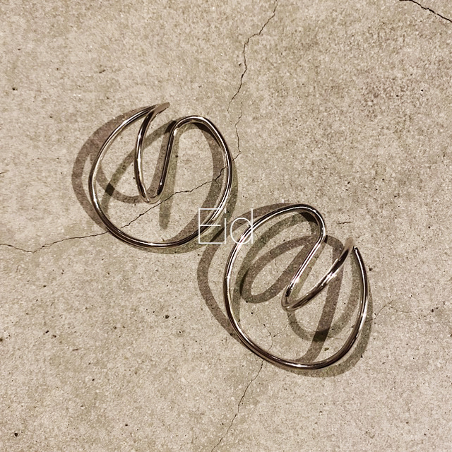 Ameri VINTAGE(アメリヴィンテージ)のDouble hoop silver earcuff No.217 レディースのアクセサリー(イヤーカフ)の商品写真