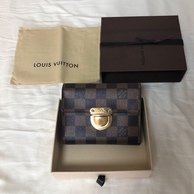 ルイビィトン（LOUIS VUITTON ）折りたたみ 財布 ダミエレディース