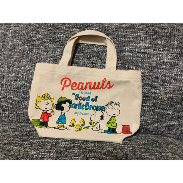 PEANUTS(ピーナッツ)のスヌーピー ミニトート エンタメ/ホビーのおもちゃ/ぬいぐるみ(キャラクターグッズ)の商品写真