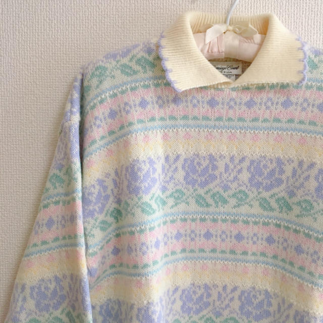 39s90used♡Fancy Collar Design Sweater