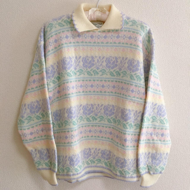 Spank!(スパンク)のused♡Fancy Collar Design Sweater レディースのトップス(ニット/セーター)の商品写真