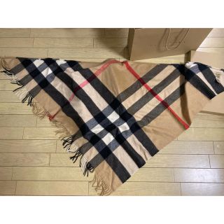 バーバリー(BURBERRY)のバーバリーバンダナインチェックカシミア(マフラー/ショール)