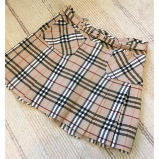 バーバリー(BURBERRY)の■Burberry バーバリーウール100%日本製チェックミニスカート■(ミニスカート)