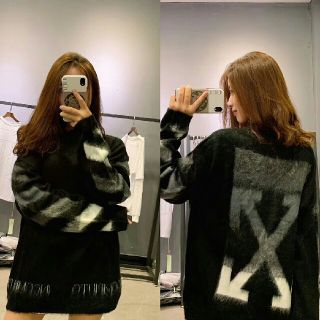 オフホワイト(OFF-WHITE)のオフ　OFF-WHITE 二ットセーター(パーカー)