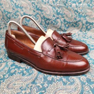 サルヴァトーレフェラガモ(Salvatore Ferragamo)の極上の一足！ Ferragamo フェラガモ 最高級 タッセル ローファー 茶(ドレス/ビジネス)