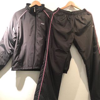 フィラ(FILA)の【美品】FILA レディース 裏フリース素材  スポーツ ウェア 上下セット(ウェア)