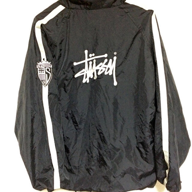 STUSSY ナイロンジャケット 白黒 モノトーン