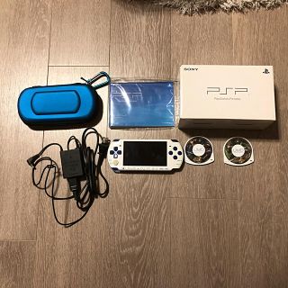 プレイステーションポータブル(PlayStation Portable)のPSP 3000 White / Blue(携帯用ゲーム機本体)