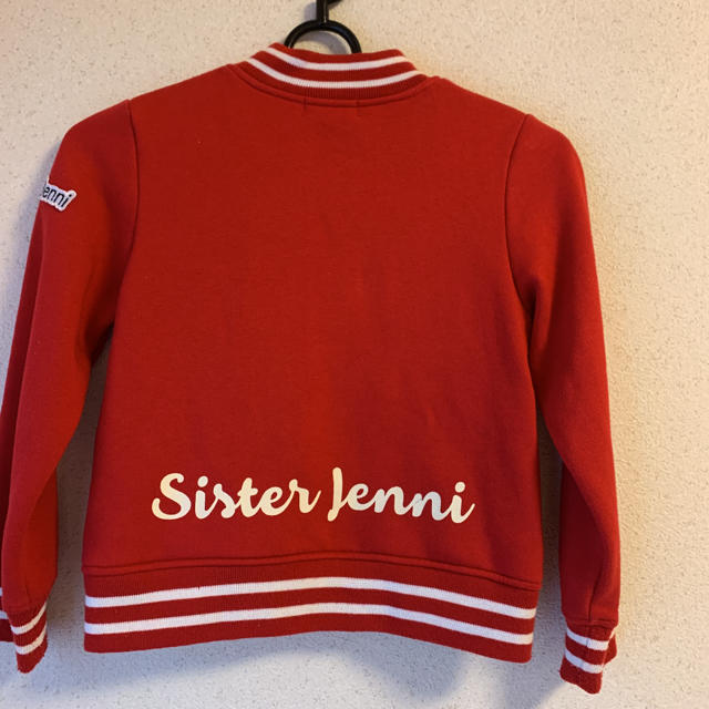 JENNI(ジェニィ)のsister Jenniスタジャン風アウター★130美品 キッズ/ベビー/マタニティのキッズ服女の子用(90cm~)(ジャケット/上着)の商品写真