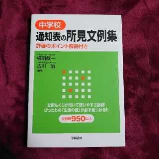 中学校通知表の所見文例集 評価のポイント解説付き(人文/社会)