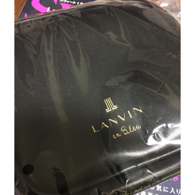 LANVIN en Bleu(ランバンオンブルー)の【未使用・送料込】スウィート　付録　セブン版　ランバン　ポーチ レディースのファッション小物(ポーチ)の商品写真