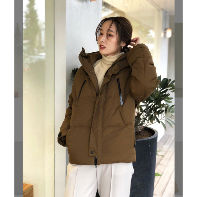 todayful ダウンコート 38 キャメル