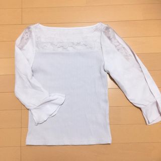 プロポーションボディドレッシング(PROPORTION BODY DRESSING)のプロポーション♡ フラワーリブテレコベルスリーブカットソー(カットソー(長袖/七分))