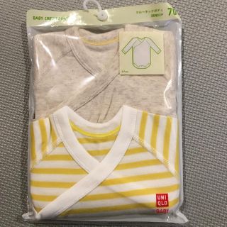 ユニクロ(UNIQLO)のユニクロベビー　クールネックボディ  70 前開き(肌着/下着)