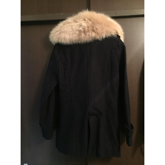 ROSE BUD(ローズバッド)のROSE BUDウールPコート☆FOXファー付き レディースのジャケット/アウター(ピーコート)の商品写真