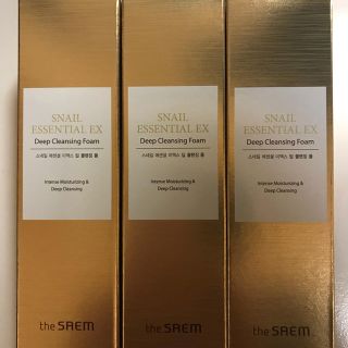 ザセム(the saem)のザセム　スネイルエッセンシャルEXディープクレンジングフォーム　3個セット(洗顔料)