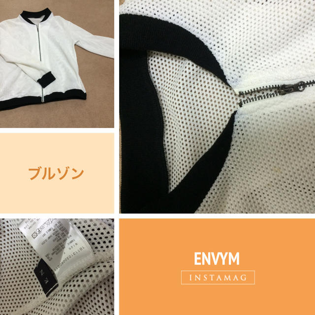 ENVYM(アンビー)のENVYM バイカラーブルゾン レディースのジャケット/アウター(ブルゾン)の商品写真