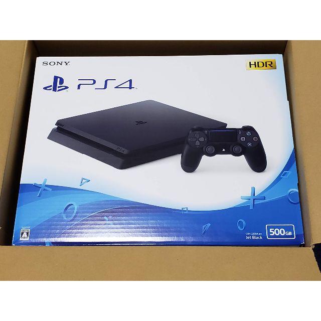 SONY(ソニー)の【PS4】PlayStation4 ジェット・ブラック 500GB　購入証明 エンタメ/ホビーのゲームソフト/ゲーム機本体(家庭用ゲーム機本体)の商品写真