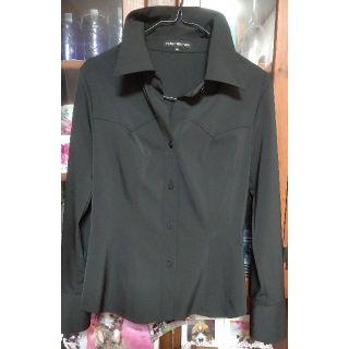 フォクシー(FOXEY)のフォクシー ブラウス(40)ブラック(美品)(シャツ/ブラウス(長袖/七分))