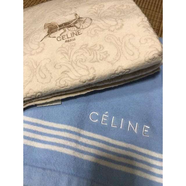 celine(セリーヌ)のセリーヌ　シルク混毛布　シーツ　寝具　毛布 インテリア/住まい/日用品の寝具(布団)の商品写真