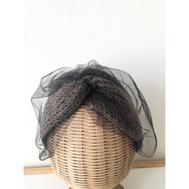 CA4LA(カシラ)のcross knit tulle hairband レディースのヘアアクセサリー(ヘアバンド)の商品写真