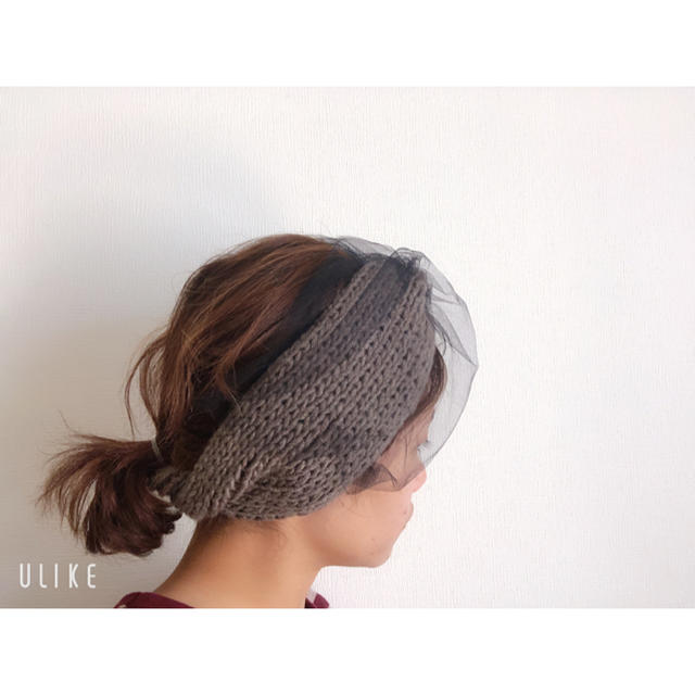 CA4LA(カシラ)のcross knit tulle hairband レディースのヘアアクセサリー(ヘアバンド)の商品写真