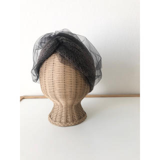 カシラ(CA4LA)のcross knit tulle hairband(ヘアバンド)