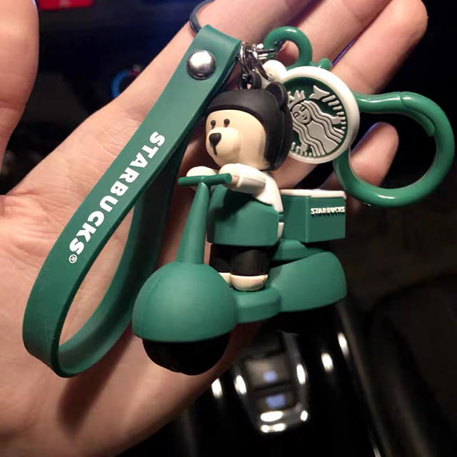 Starbucks Coffee(スターバックスコーヒー)のベアリスタ 熊 ストラップ キーホルダー キーチェーン 台湾 中国スターバックス レディースのファッション小物(キーホルダー)の商品写真