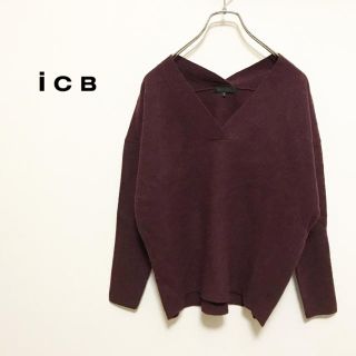 アイシービー(ICB)の【iCB】フェイクスエードプルオーバー　美品(ニット/セーター)