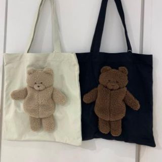 メリージェニー(merry jenny)のteddy トートバッグ クマ(トートバッグ)