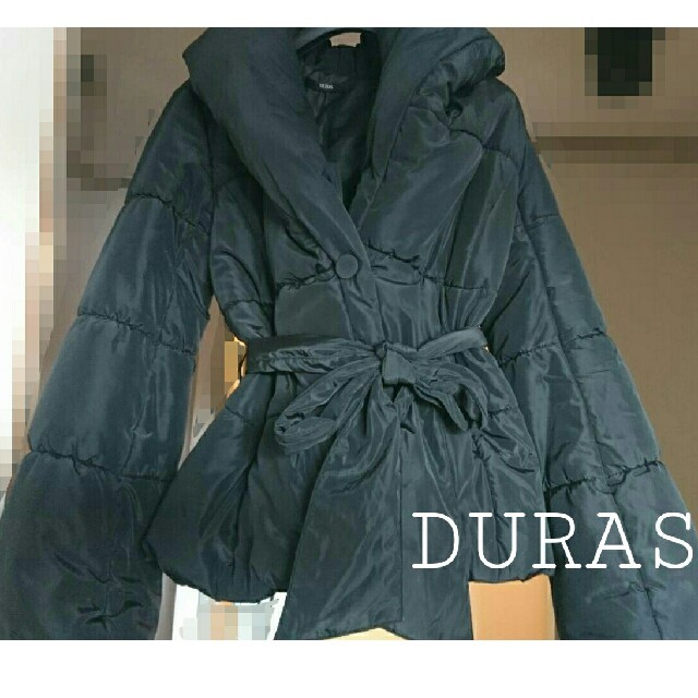 DURAS(デュラス)のデュラス ダウンコート DURAS 黒 2ボタン レディースのジャケット/アウター(ダウンコート)の商品写真