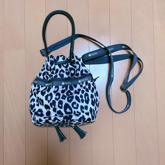Maison de Reefur(メゾンドリーファー)のメゾンドリーファー　レスポートサック　豹柄　巾着 レディースのバッグ(ショルダーバッグ)の商品写真