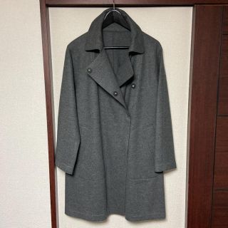 ドレステリア(DRESSTERIOR)のDRESSTERIOR ドレステリア チャコールグレー薄手コート 美品　(ロングコート)