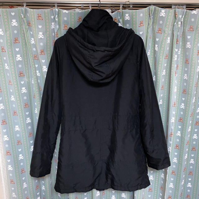 CECIL McBEE(セシルマクビー)のCECIL Mc BEE ロング丈 ジャンパー 黒 ブラック レディースのジャケット/アウター(ダウンコート)の商品写真