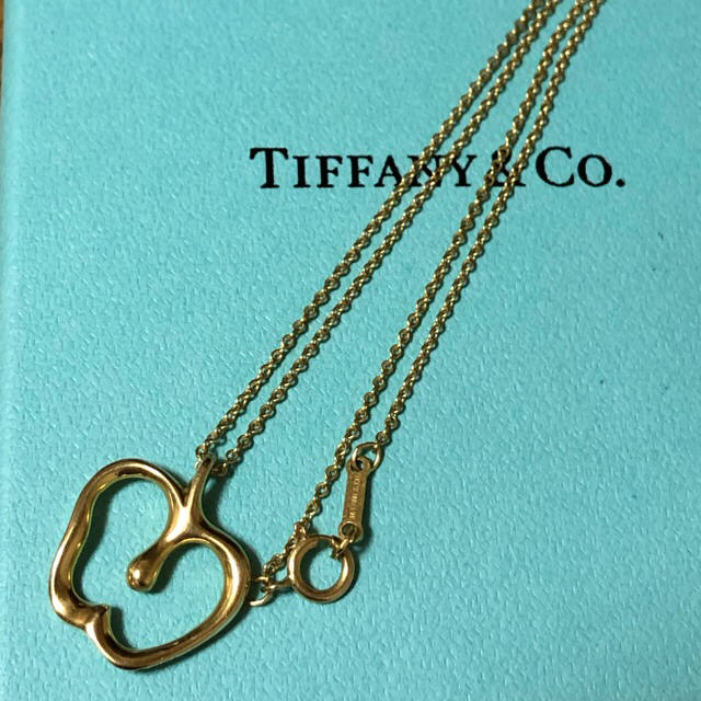 Tiffany & Co. - ティファニー アップル ネックレス K18 イエローゴールド