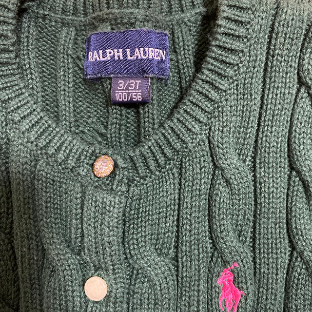 Ralph Lauren(ラルフローレン)のカーディガン　100㎝／3T キッズ/ベビー/マタニティのキッズ服女の子用(90cm~)(カーディガン)の商品写真