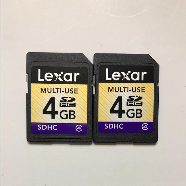 Lexar(レキサー)のlexar  レキサー SDカード 4GB 2枚 スマホ/家電/カメラのカメラ(コンパクトデジタルカメラ)の商品写真