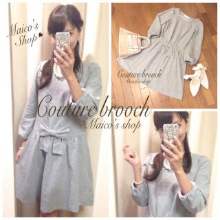 アナトリエ(anatelier)の美品♡Couture broochワンピ(ひざ丈ワンピース)